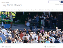 Tablet Screenshot of holynameofmary.org